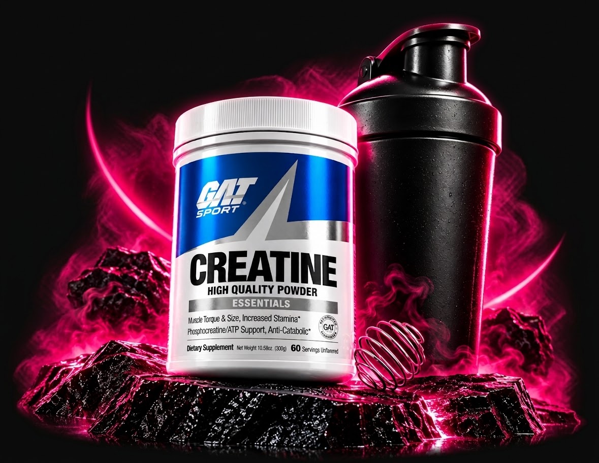 Pack Inicio: GAT Sport Creatina, Shaker Synaptex Premium